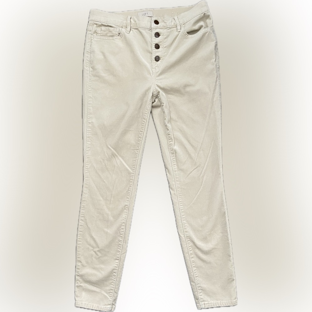 LOFT High Rise Skinny Corduroy Pants - Size 6 - EUC